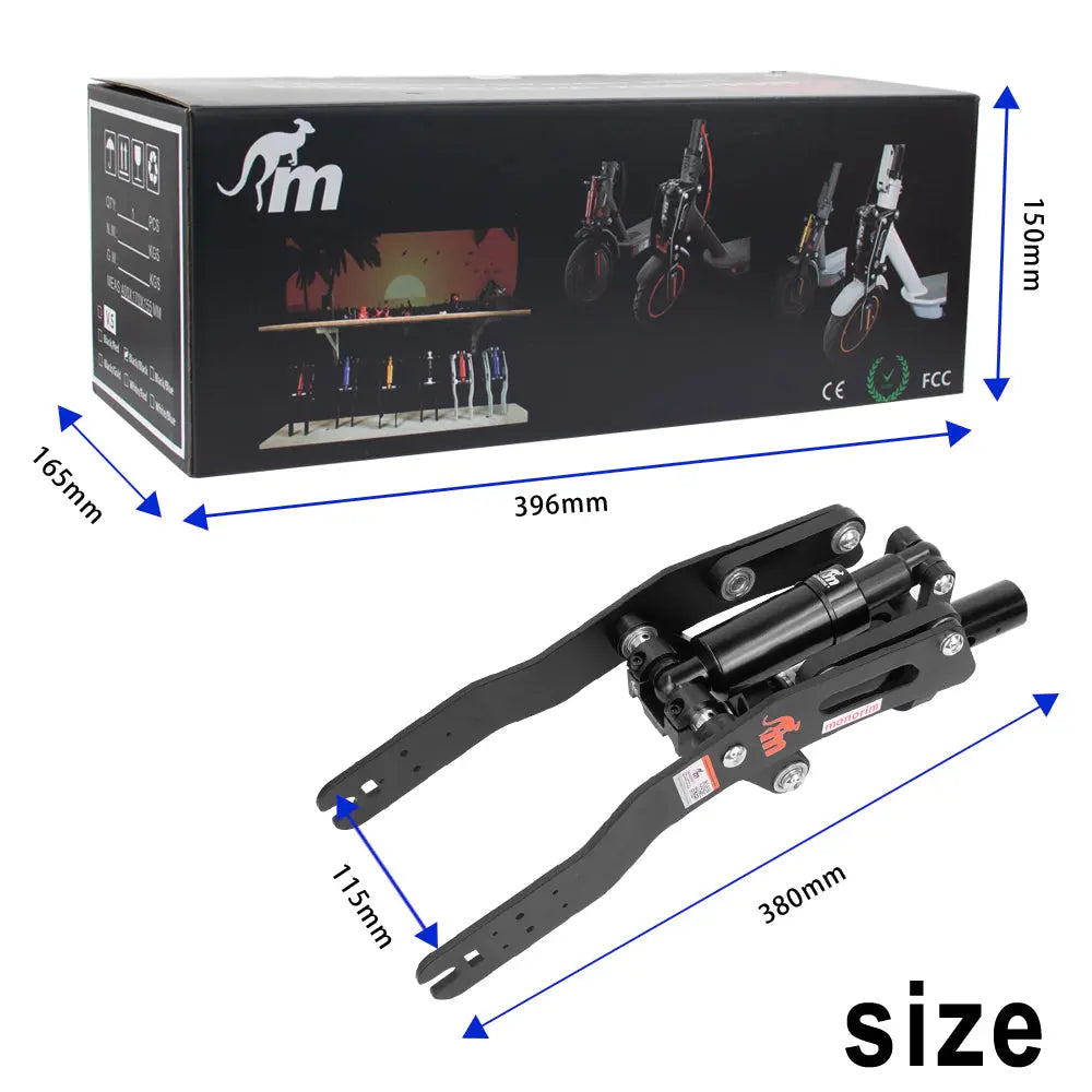 Monorim MXS0 Suspension for Segway Ninebot Max G30 LE Upgraded front wheel to disc brake via FB MX0
