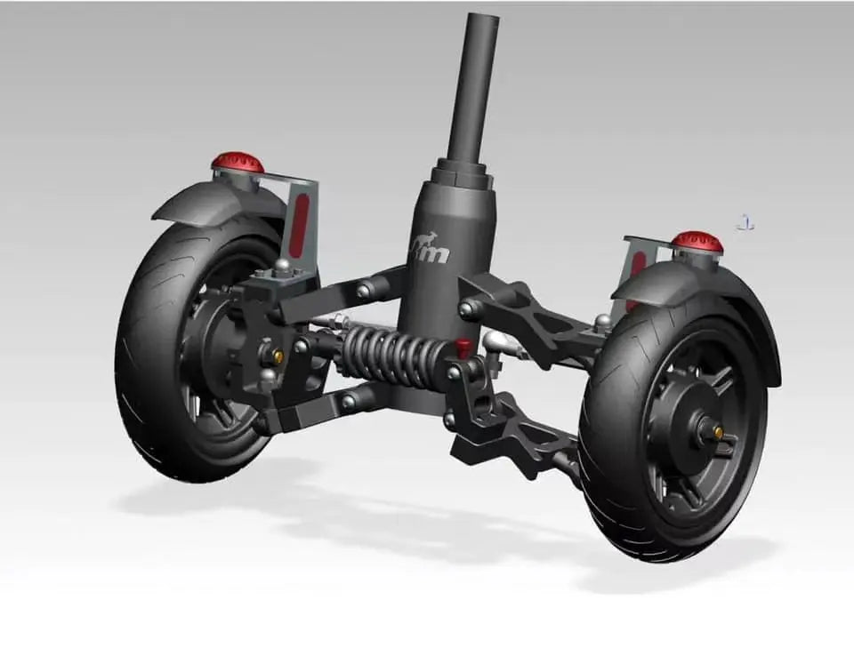 (Vorbestellung) Monorim X3 Max Super Kit zum Aufrüsten (Segway-Scooter maxG30 D/E/P/DII LEII/LD/LE/LP) auf Doppelradmodus-Stoßdämpfer