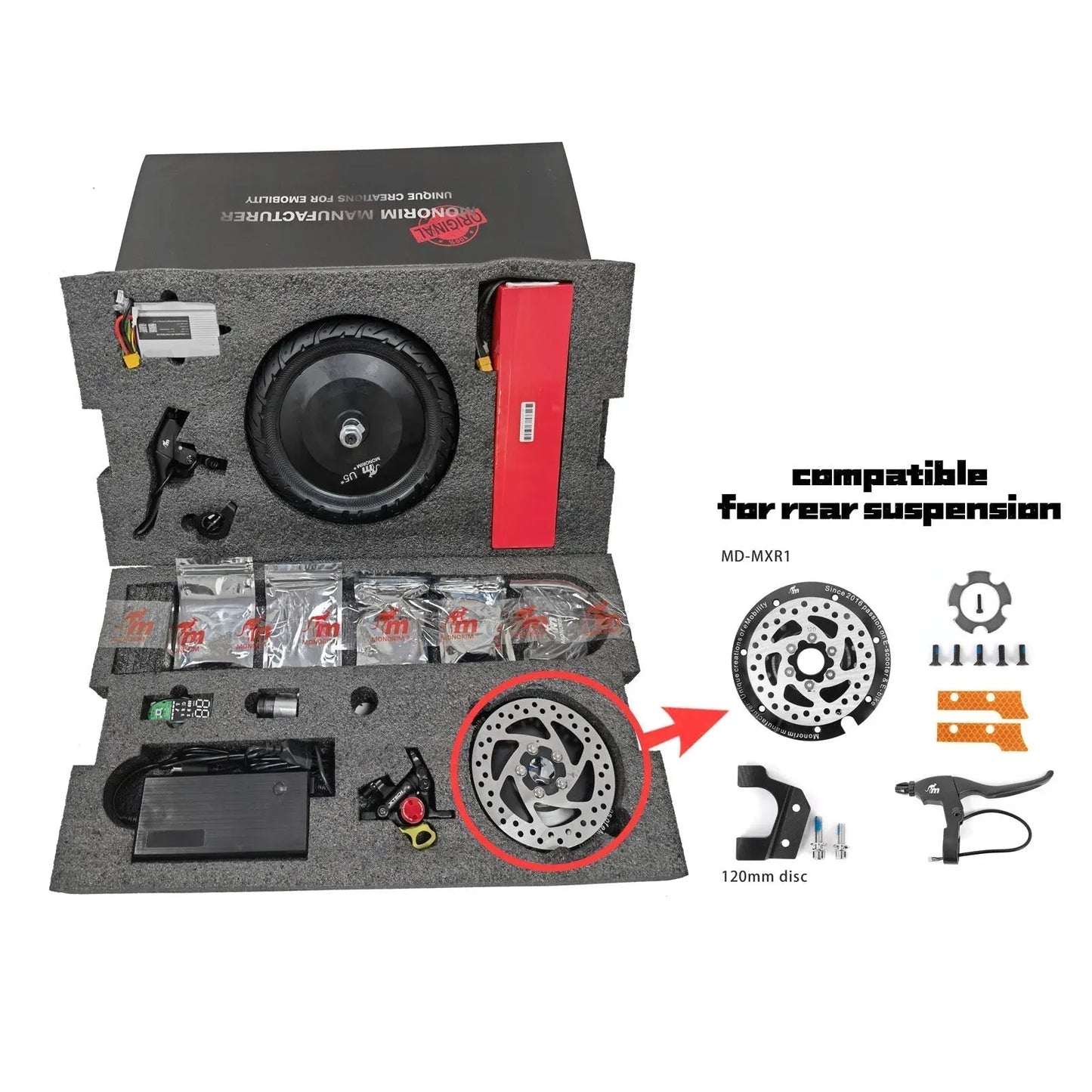 Monorim U5 V2.0 MAX Upgrade Kit to be 48v 500w for Segway Scooter Max G30 LE Max Speed 50km/h