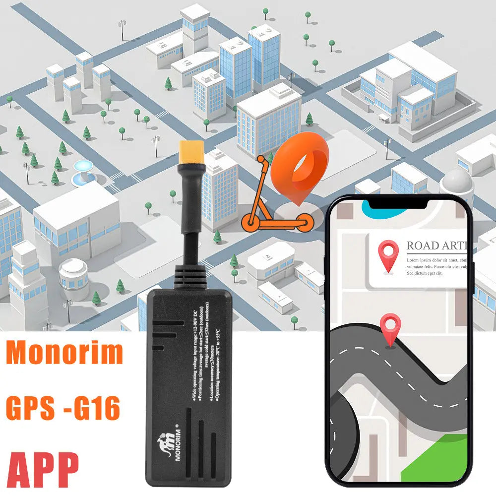 Monorim GPS G16A location tracker compatible for all electric scooters and ebikes & eMobility