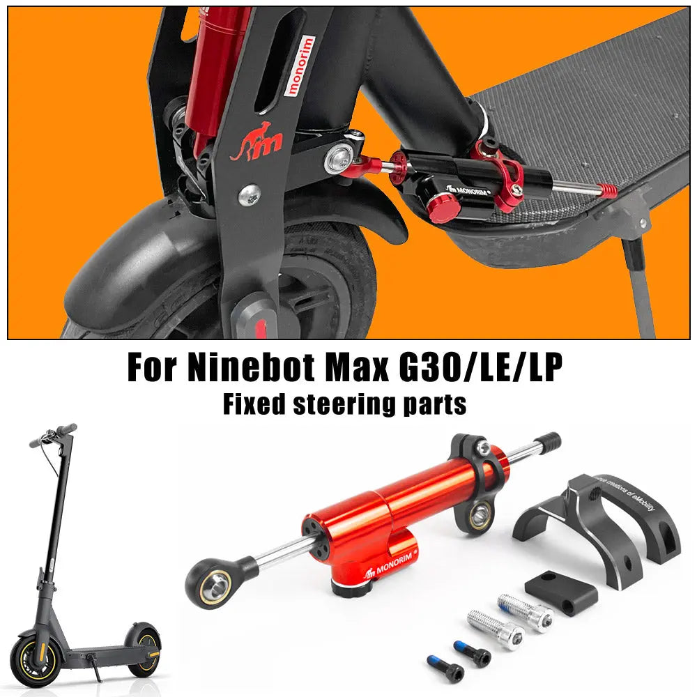 Amortiguador de dirección Monorim, amortiguador para patinete Segway Ninebot MAX G30 D/E/P/DII/LEII/LD/LE/LP, estabilizador de alta velocidad