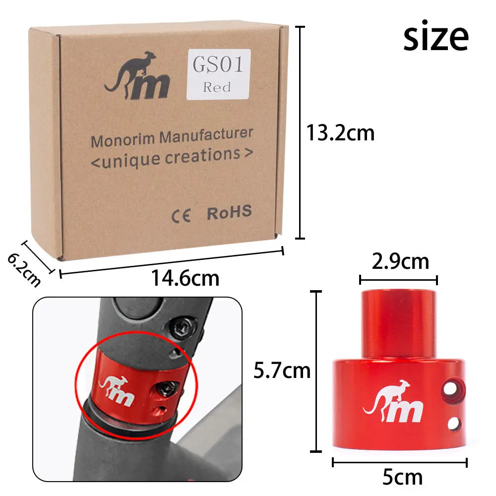 Monorim GS01 Lenkererhöhungsmodifikation aus Aluminiumlegierung für den Hiboy s2-Scooter, speziell als Extender-Ersatzteil