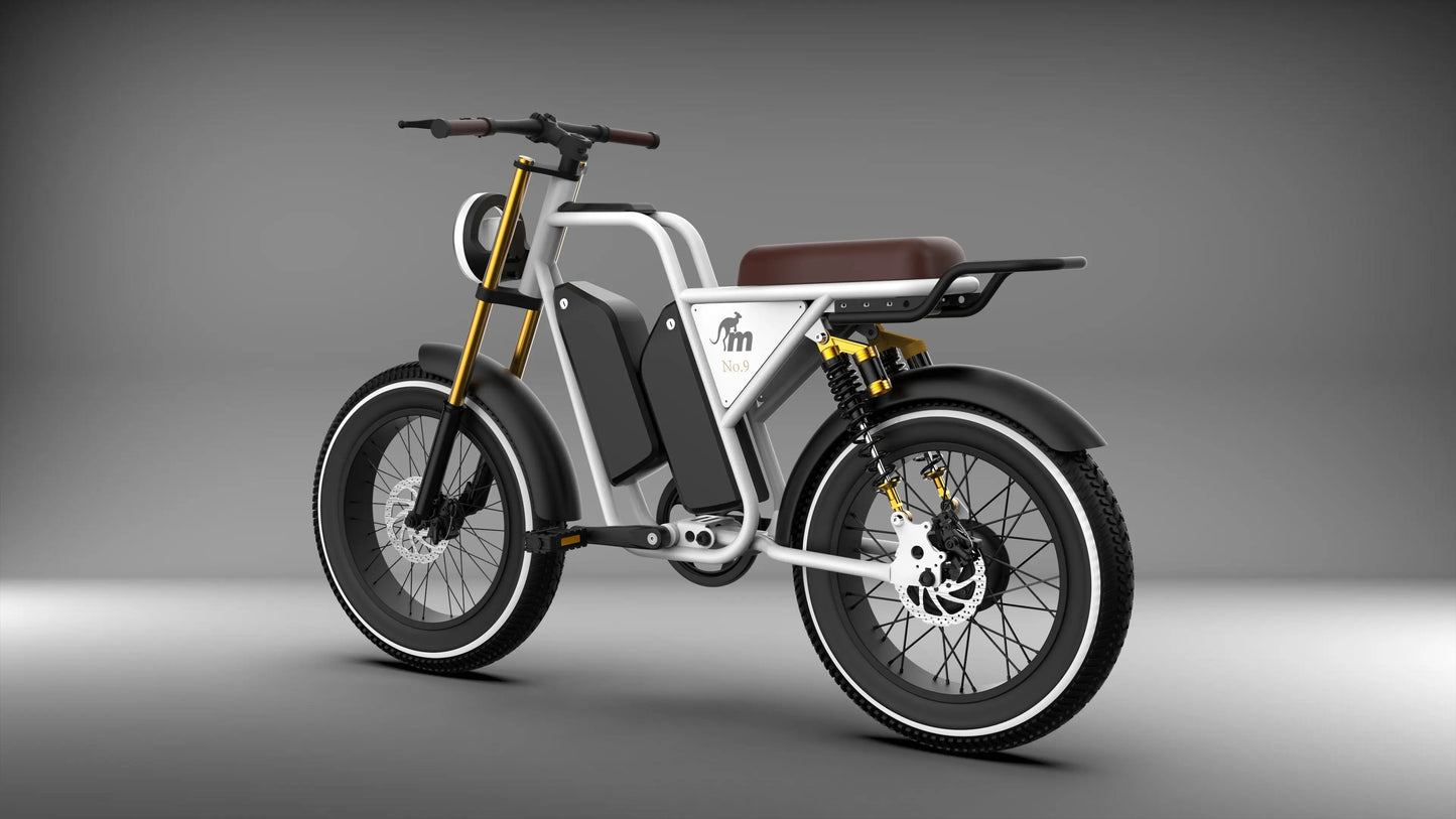 Monorim NO.9 Electric Bike for Adults, 55KM/h Max Speed, Mileage 45KM, 1280W peakMotor, 48V 20Ah Samsung Cells High performance power battery E-bike