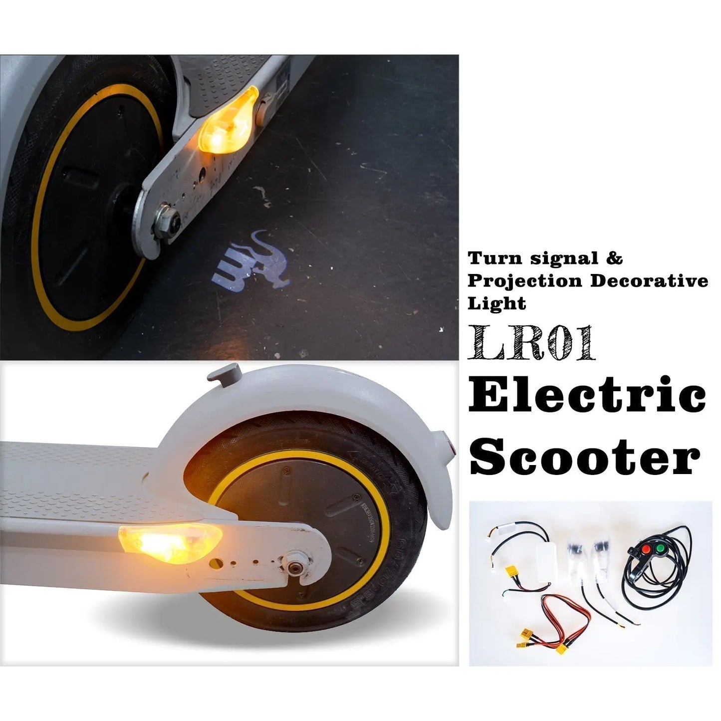 Monorim LR01 Blinker & Projektionsdekoratives Licht für Segway Ninebot Max G30 LP, Scooter Blinker