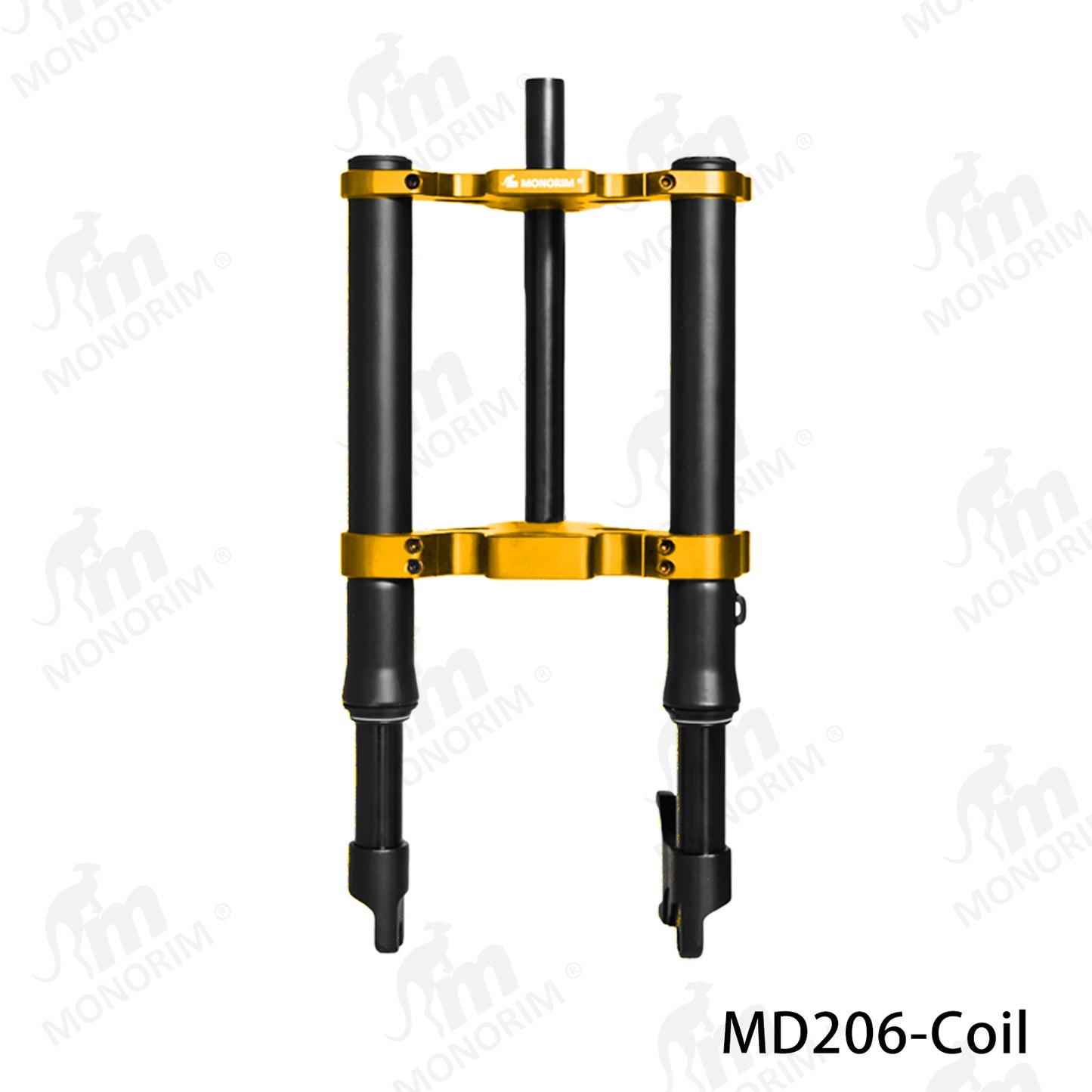 Monorim MD206/ME206 12/14inch coil/dual air front suspension for minibike upgrade to be more safety and comfort.
