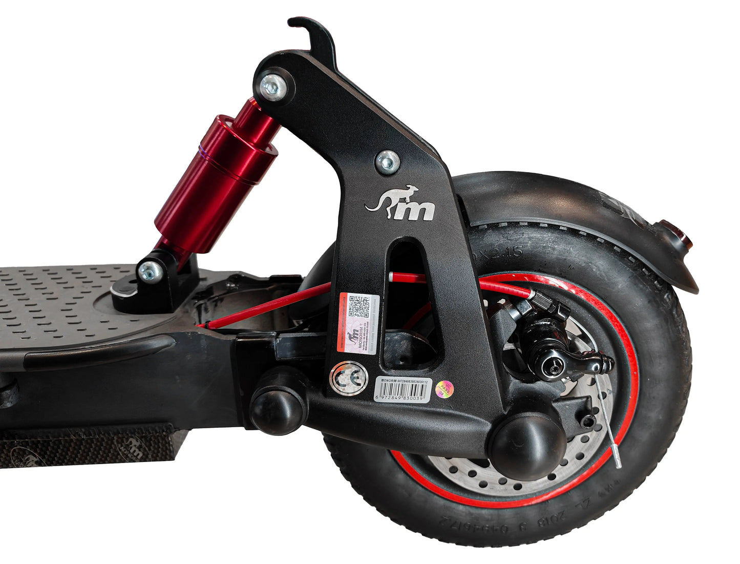 Monorim MR1 Hinterradaufhängung für Hiboy ks4 Scooter, speziell für 8,5/10 Zoll Stoßdämpfer, Zubehörteile