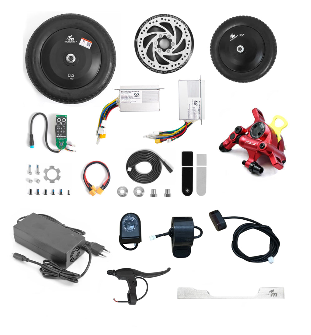 Monorim Dual52 Pro Ultra Upgraded to be AWD 48V 500W Dual-Drive 60km/h for Xiaomi Scooter pro1/pro2