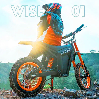 KUGOO WISH 01 Bike Electric Mountain Bike EV Dirt Bike 1500W Motor 48V 16Ah Battery 50km Range