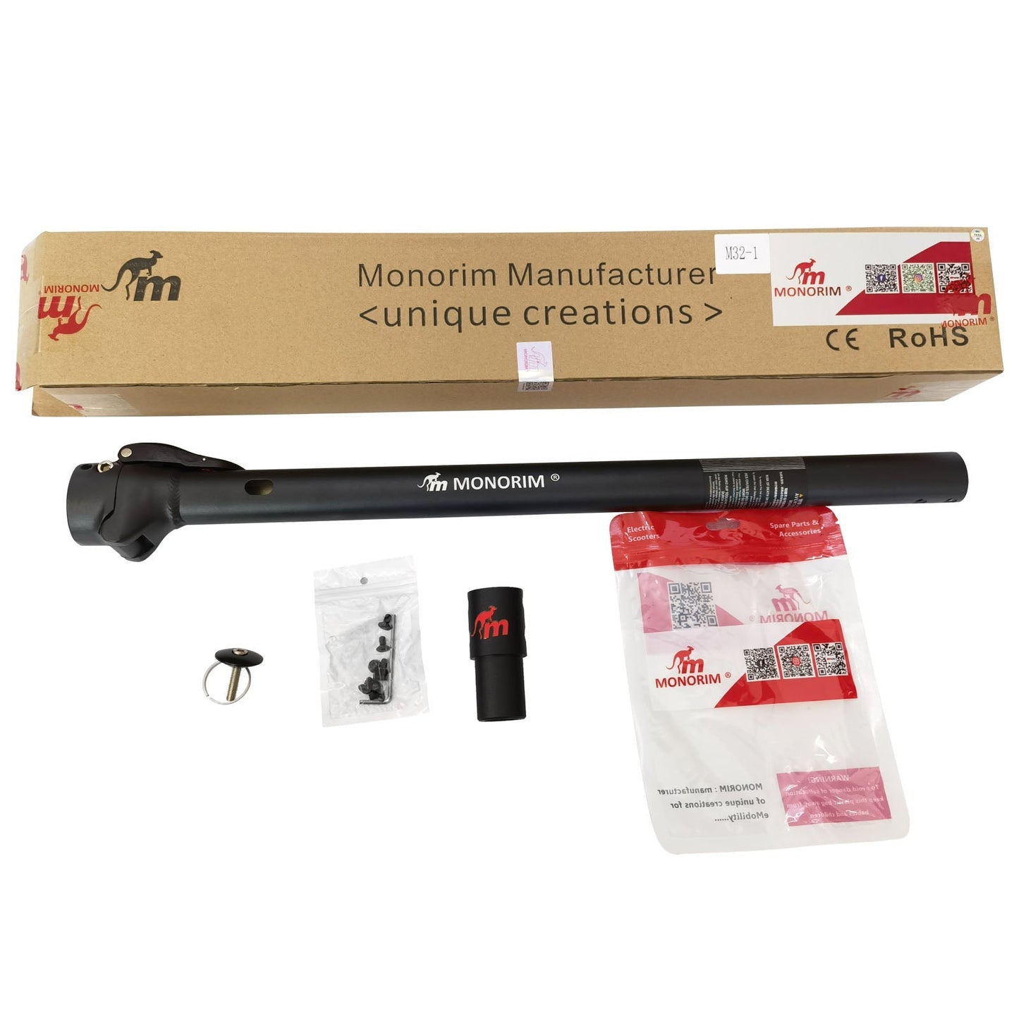 Monorim MPOLE V2.1 TUBE For Xiaomi pro1 specially front latching bicycle style folding column