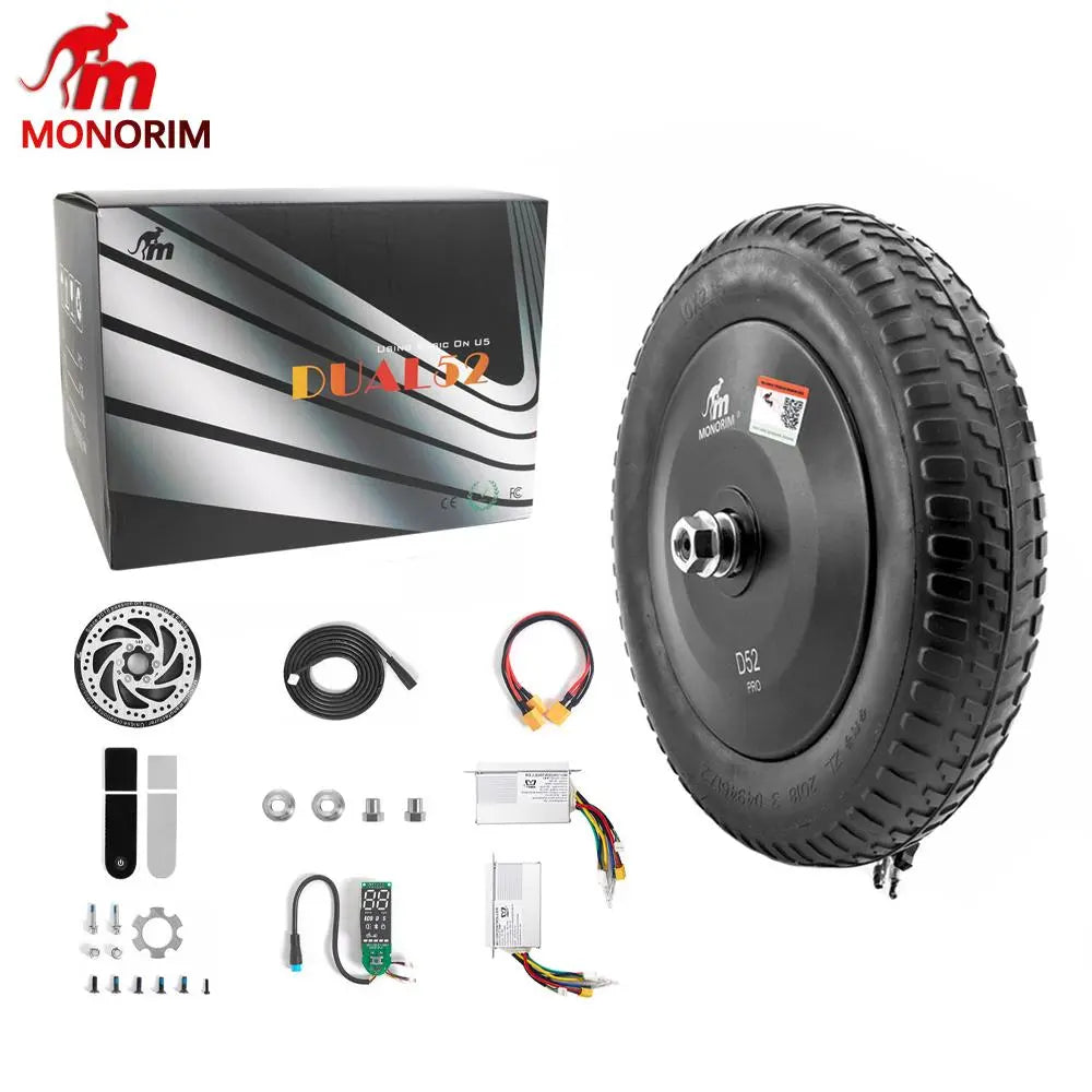 Monorim Dual52 Pro Upgraded to be AWD 48V 500W Dual-Drive 60km/h for Xiaomi Scooter pro2 Basic on U5 kit