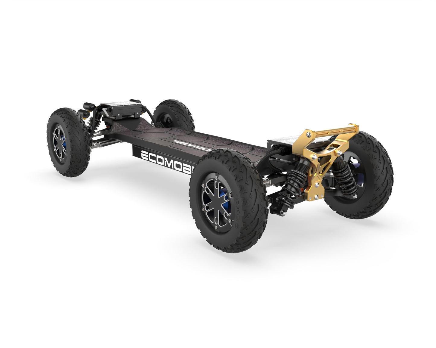 Ecomobl M24 PRO 4WD 40T 12S5P Real Suspension Off-road Electric Skateboard – Free Shipping