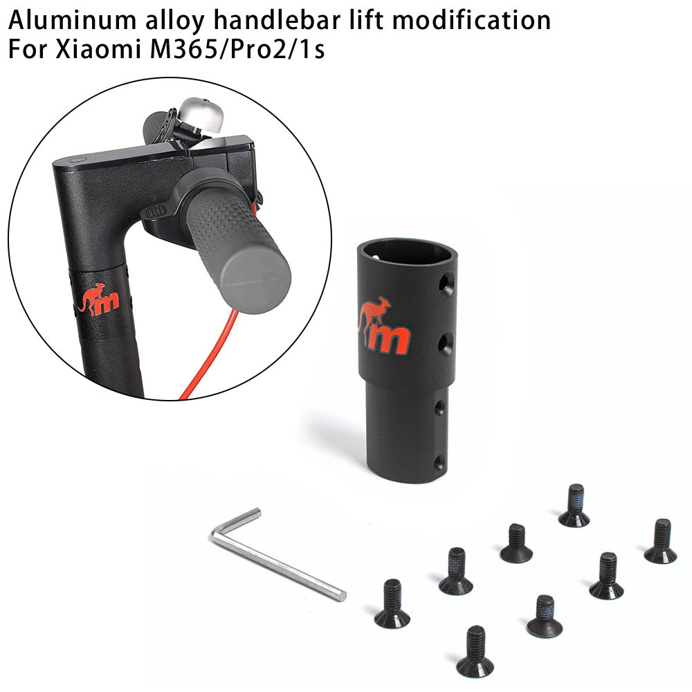 Monorim E1 Aluminum Alloy Handlebar Heightening Modification for Xiaomi mi3/pro4/pro1/m365 scooter Extension Pipe, 5cm