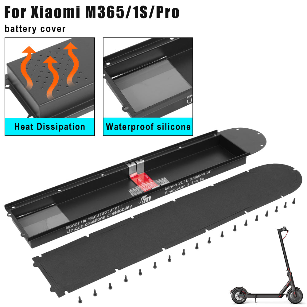 Monorim HDC Cooling Battery Bottom Cover for Xiaomi Scooter pro2/pro1/mi3/m365/1s/es, Heat Dissipation&Space Expansion