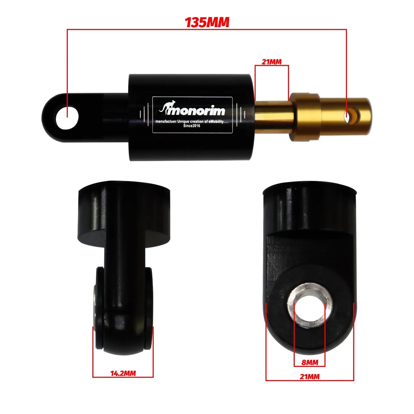 Monorim SGR2 Rear pneumatic precision shock absorbers For Segway MaxG2 series