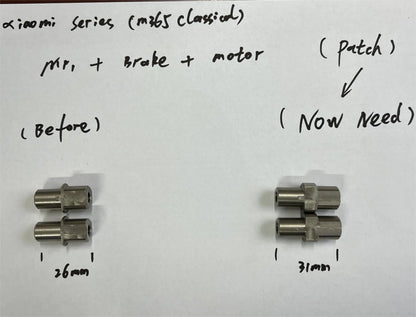Monorim EN1 Extender Bolt&Tool Path Specially for MR1 rear suspension mounting with MD-pro motor deck