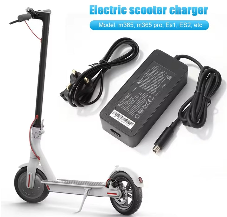 MONORIM Electric Scooter Skateboard Charger Battery Adapter 42V 1.7A for Mijia M365 Es1 Es2 M365 Pro US/UK/AU Plug