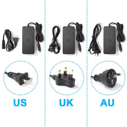 MONORIM Electric Scooter Skateboard Charger Battery Adapter 42V 1.7A for Mijia M365 Es1 Es2 M365 Pro US/UK/AU Plug