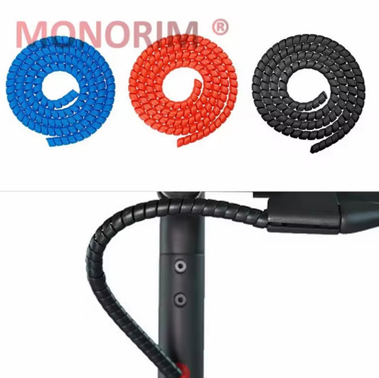 Monorim 1m Line Organizer Pipe Protection Wrap Winding Cable Wire Protector Cover Tube for xiaomi/segway/escooters or ebike