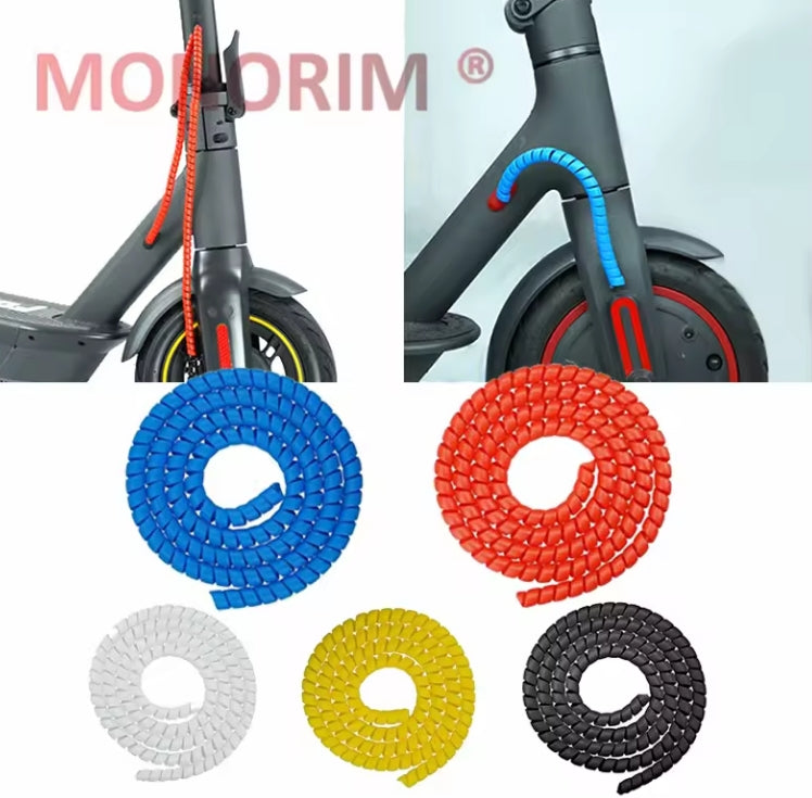 Monorim 1m Line Organizer Pipe Protection Wrap Winding Cable Wire Protector Cover Tube for xiaomi/segway/escooters or ebike