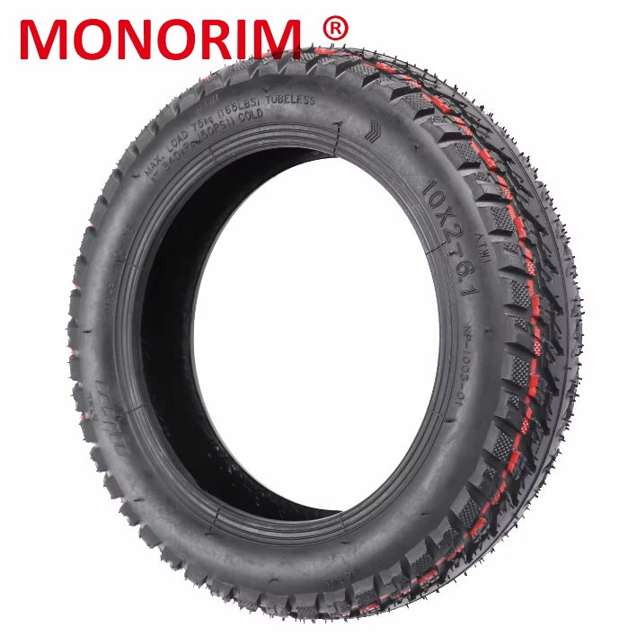 Monorim T1 10*2-6.1 Off Road Tubeless Tire for m365/1s/essential/pro1/pro2/mi3/pro4