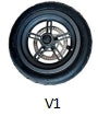 Monorim N10 8.5inch back wheel(with tires) by default V1 for T0S/  T0s-R /T2s pro /T2s pro+