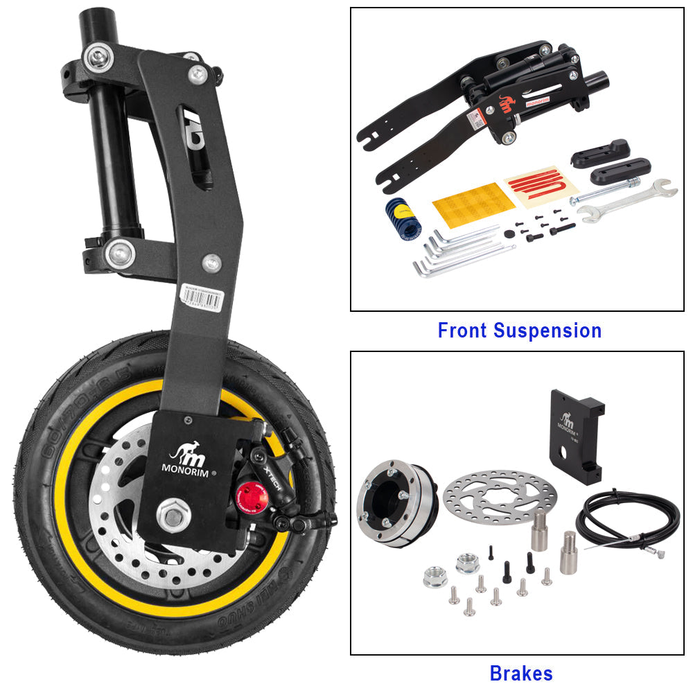 Monorim FB MX0 for Segway Scooter Ninebot Max G30 LD , Upgraded front wheel to disc brake via MXS0