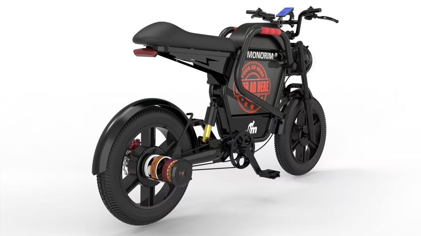Pre-sale Monorim unique aluminum frame Emotobike ETB72  72v 40ah 6000w max speed >80km/h range >100km
