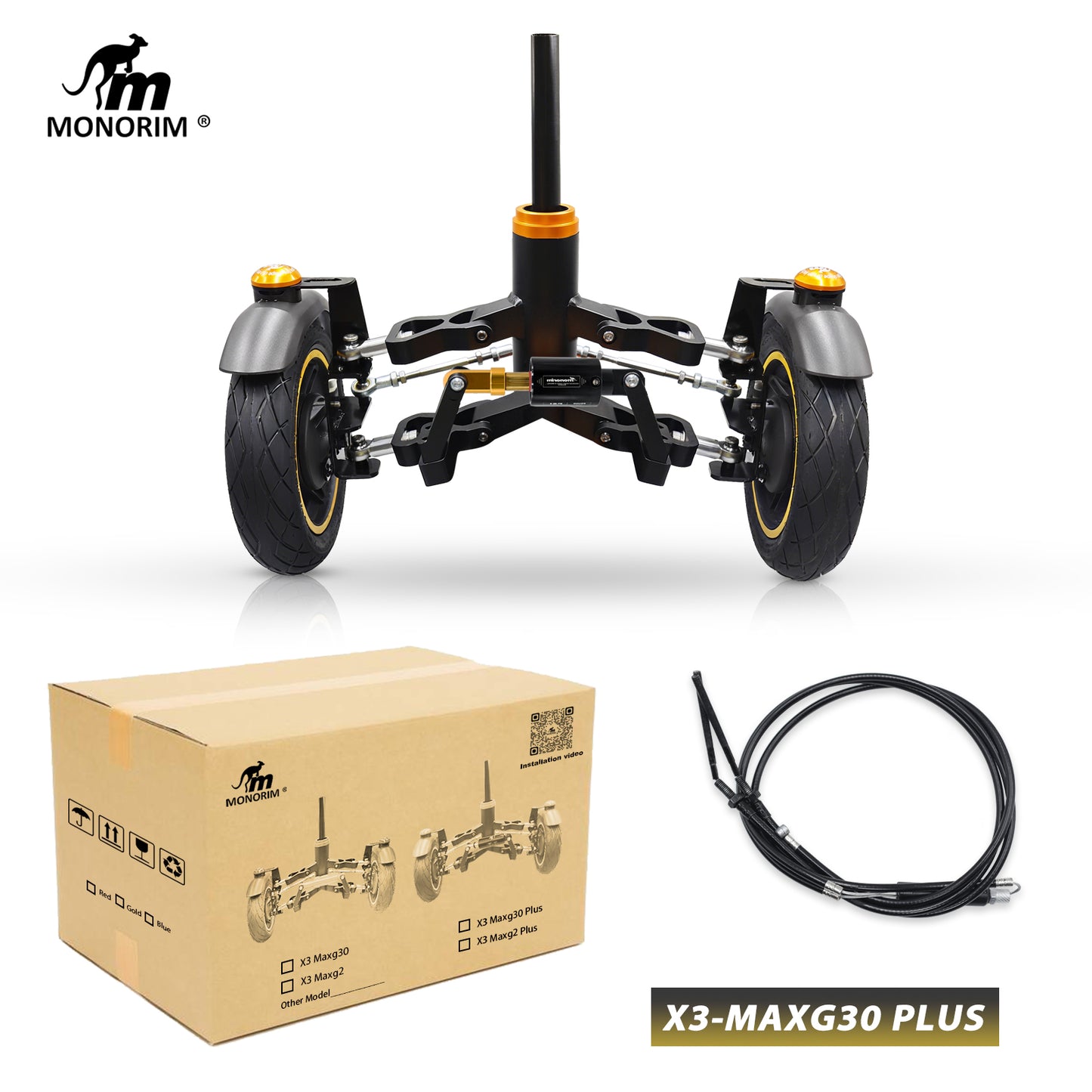 Monorim X3max-G30/G2 Suspension for Segway G30 D/E/P/LP/LE/LD/ G2 all series innovation upgrade three wheels/motor construction kits