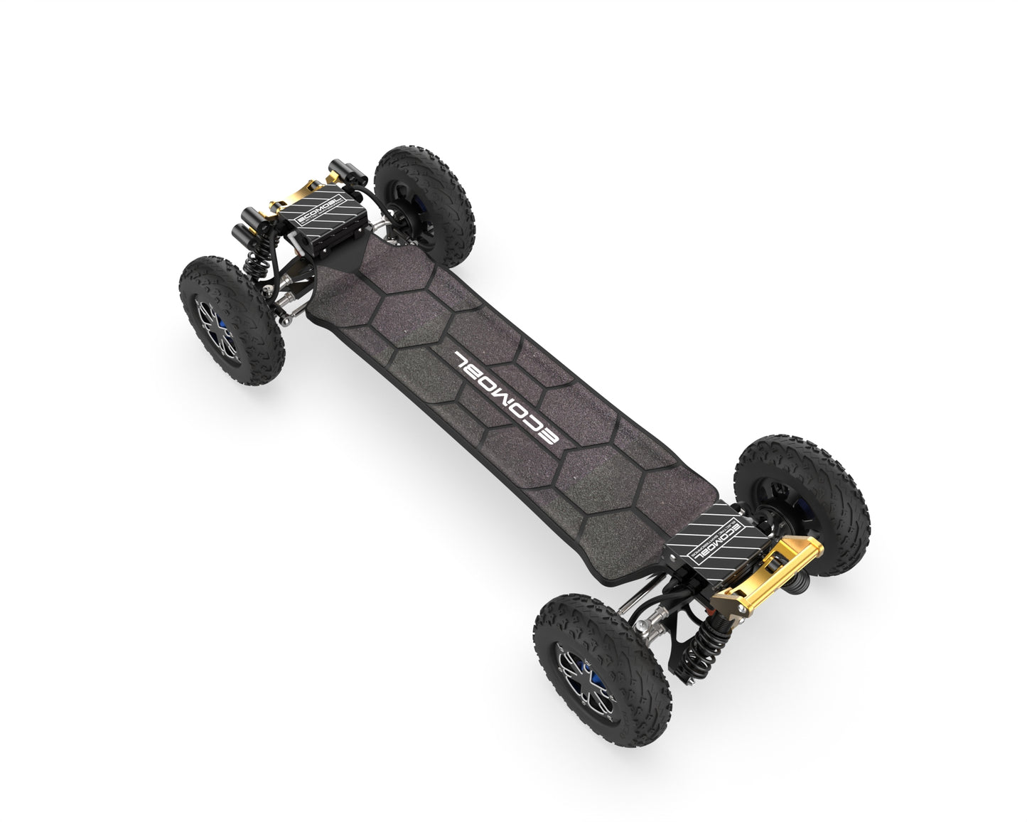 Ecomobl M24 PRO 4WD 40T 12S5P Real Suspension Off-road Electric Skateboard – Free Shipping