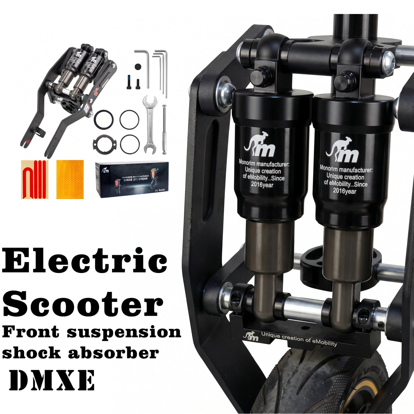Monorim DMXE Dual Air Suspension For Segway Max G30 D/E/P/DII/LEII/LD/LE/LP Upgrade Modified Shock Absorber Accessories