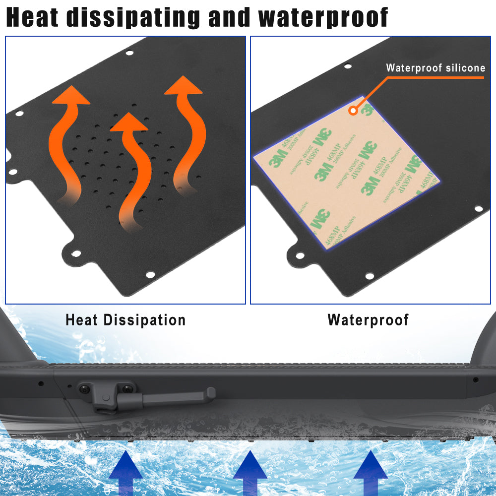 Monorim HDC Max Cooing Battery Bottom Cover for Segway Nienbot Scooter Max G30 DII to Upgrade Heat Dissipation