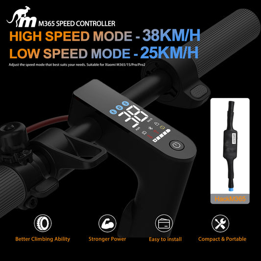 Monorim HACKM365 Hack controller set to be 40km/h unload for Xiaomi M365/Pro/1S/Pro2  Max speed mode: 38km/h(Unload) Adjustable by Application
