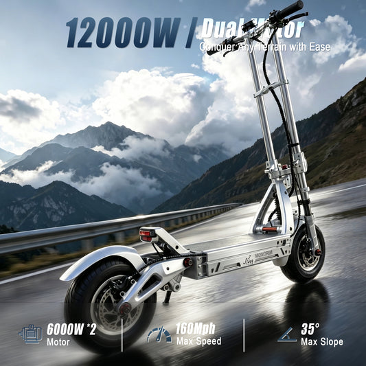 (Preorder)MONORIM Unique BT07 offroad ele-scooter 72V 6000*2w 135km/h range 120km Peak Performance On Demand