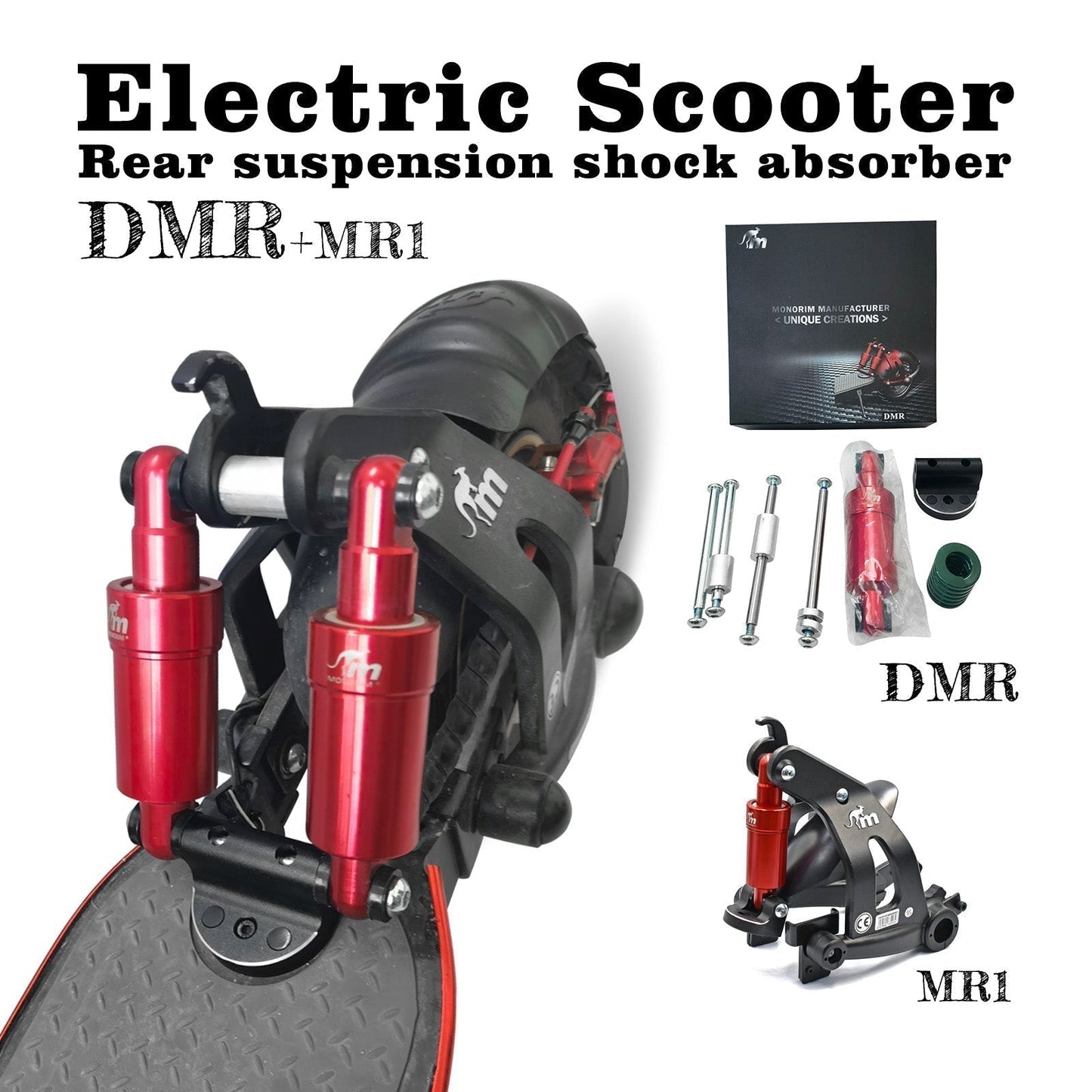 Monorim DMR Upgrade Modified Dual Shock Absorber Accessories For Aovo pro 365g0 Scooter Rear Suspension
