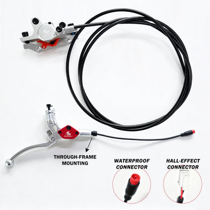 MONORIM EB02-KG2 2-Piston  specially for Kukirin kugoo G2max Hydraulic e-scooter Brakes left 1350mm and right 2000mm ,compatible for all off-road models