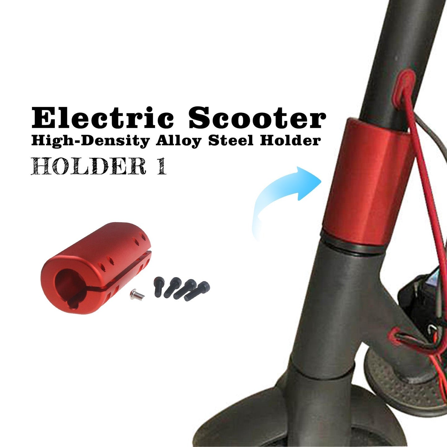 Monorim Holder High-Density Alloy Steel for Hiboy ks4 pro Scooter Refit to non-foldable, More Stable