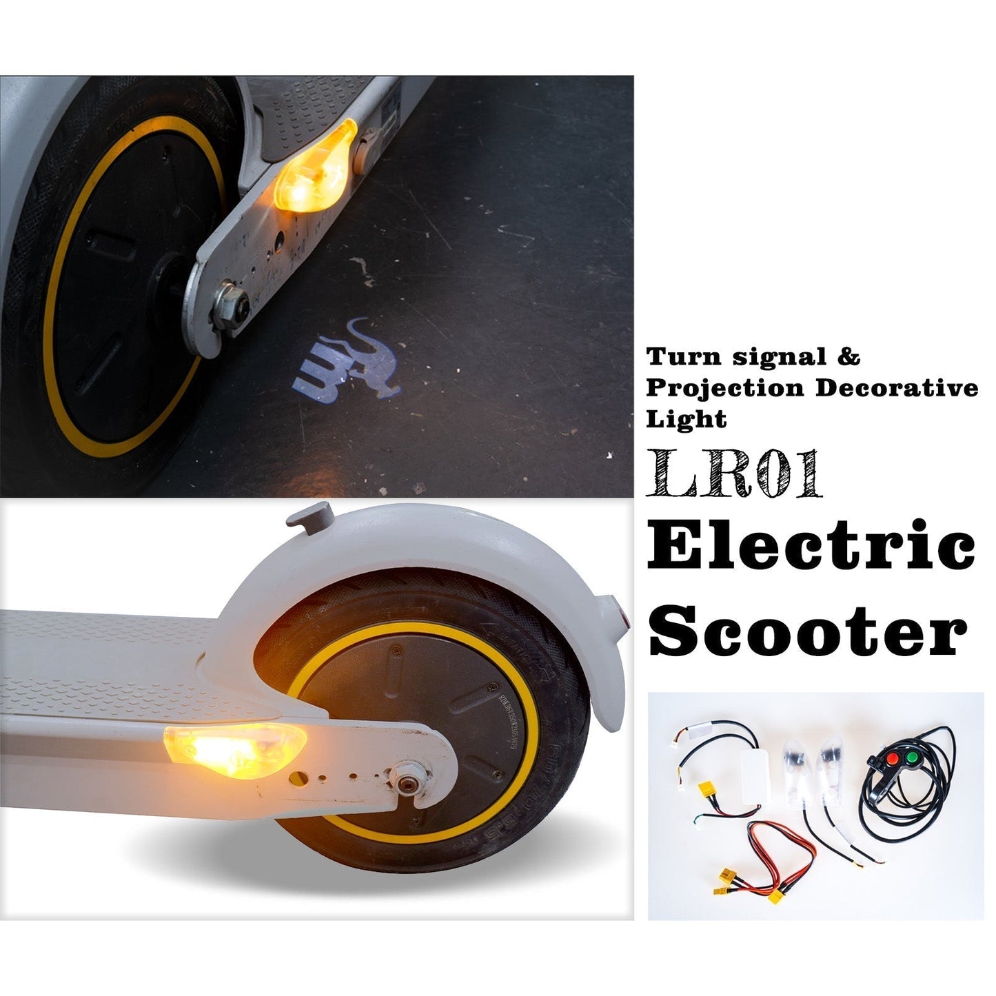 （Pre-sale）Monorim LR01 Turn signal & Projection Decorative Light for Segway Ninebot Max G30 DII, Scooter Blinker