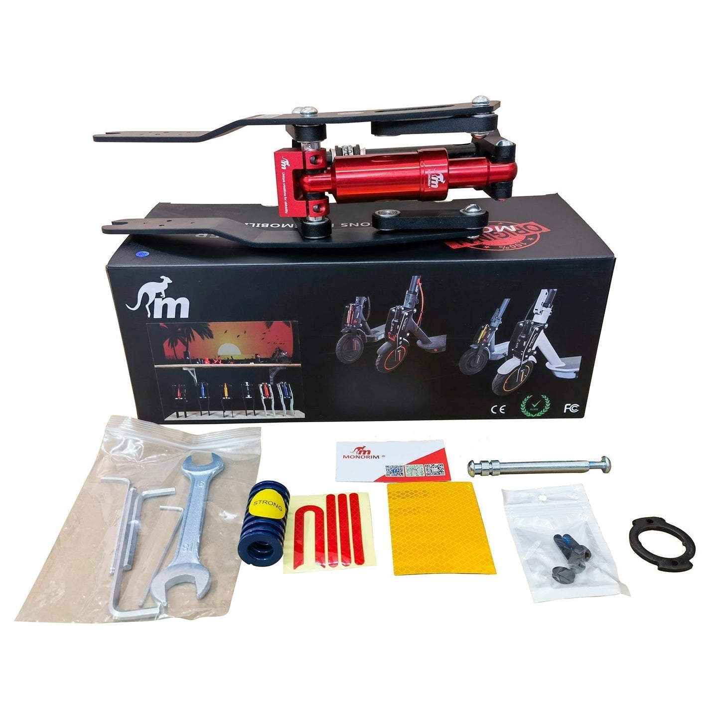 Monorim M0 Front Suspension Kit v4.0 for Xiaomi PRO2 Scooter Specially for 8.5/10inch Shock Absorber Accessories