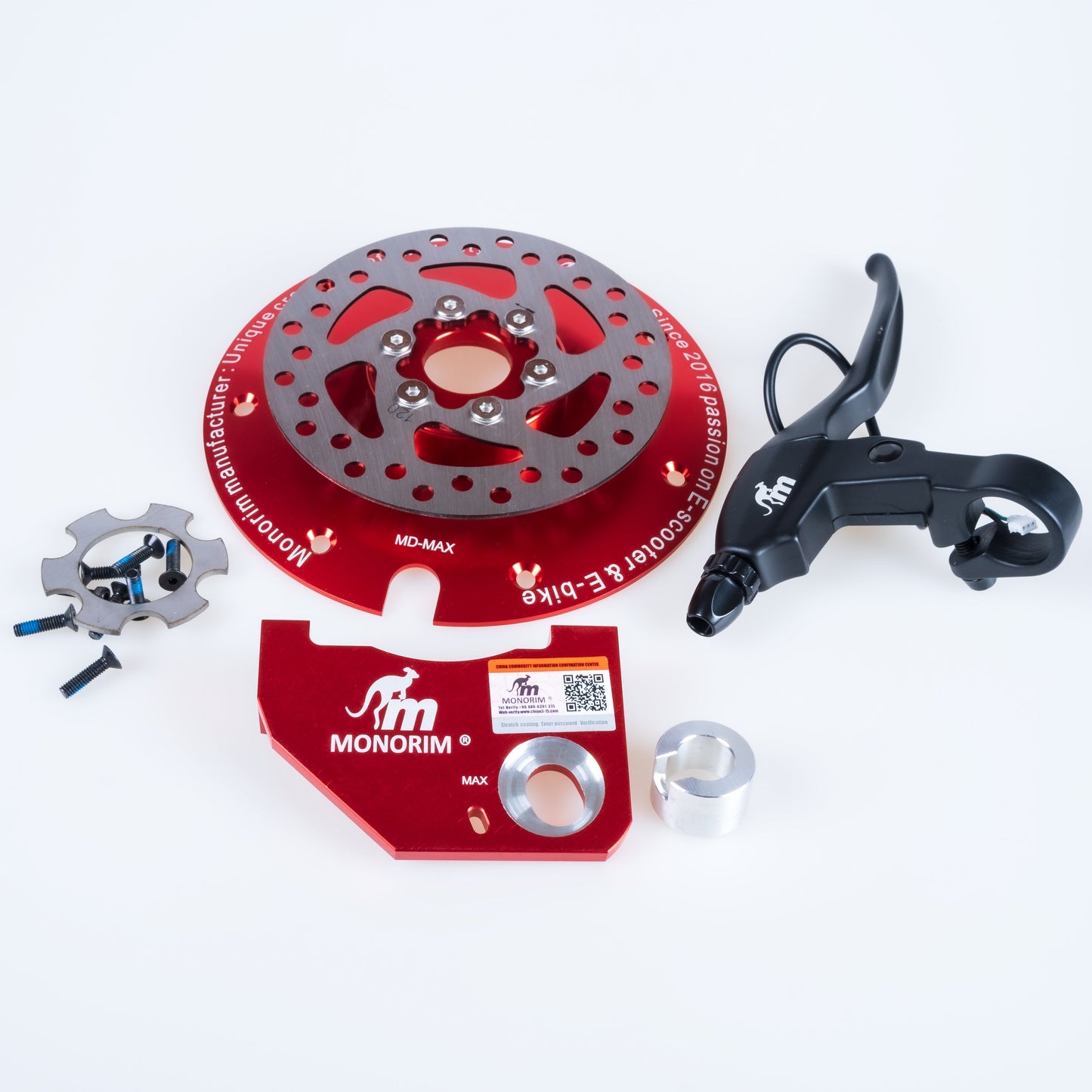 Monorim MD-MAX Motor Deck Upgrade Disc Brake Parts For Segway Ninebot Scooter MAX G30 P, 120mm for Rear Motor