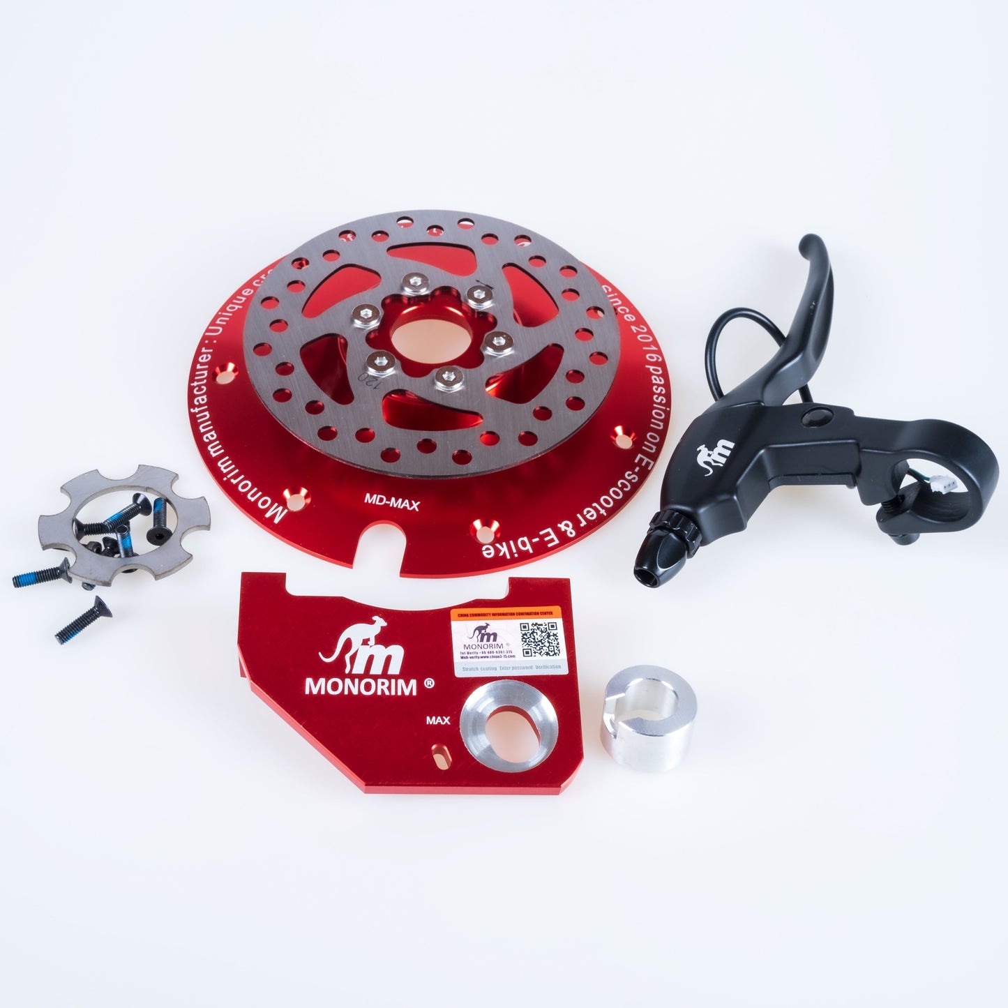 Monorim MD-MAX Motor Deck Upgrade Disc Brake Parts For Segway Ninebot Scooter MAX G30 , 120mm for Rear Motor