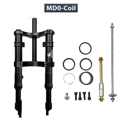 Monorim MD0 coil/air suspension 490mm/12inch front modify great kit to be more safety and comfort for Fiddo/DYU/Kugoo/jetson Bolt or minibikes