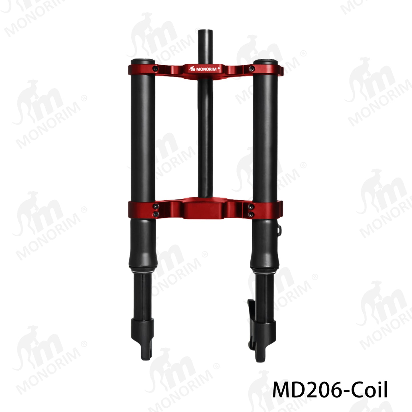 Monorim MD206/ME206 12/14inch coil/dual air front suspension for minibike  upgrade to be more safety and comfort.