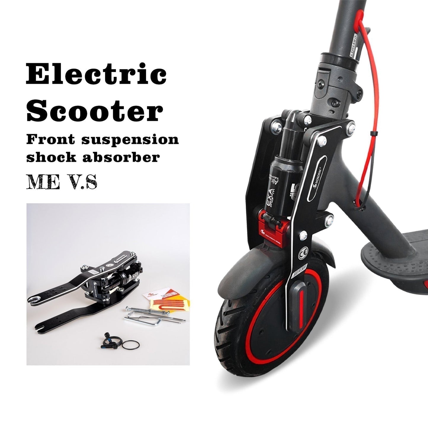 Monorim ME Front Air Suspension For huffy H300 Scooter Shock Absorber Accessories V.S Version