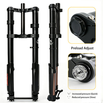 Monorim MFC15 front hydraulic front suspension for Road/Foldable fat-tire ebike or emoto upgrade to be more safety and comfort