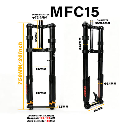 Monorim MF0 front modify great kit to be more safety and comfort for Ebike Road/city/Fattire