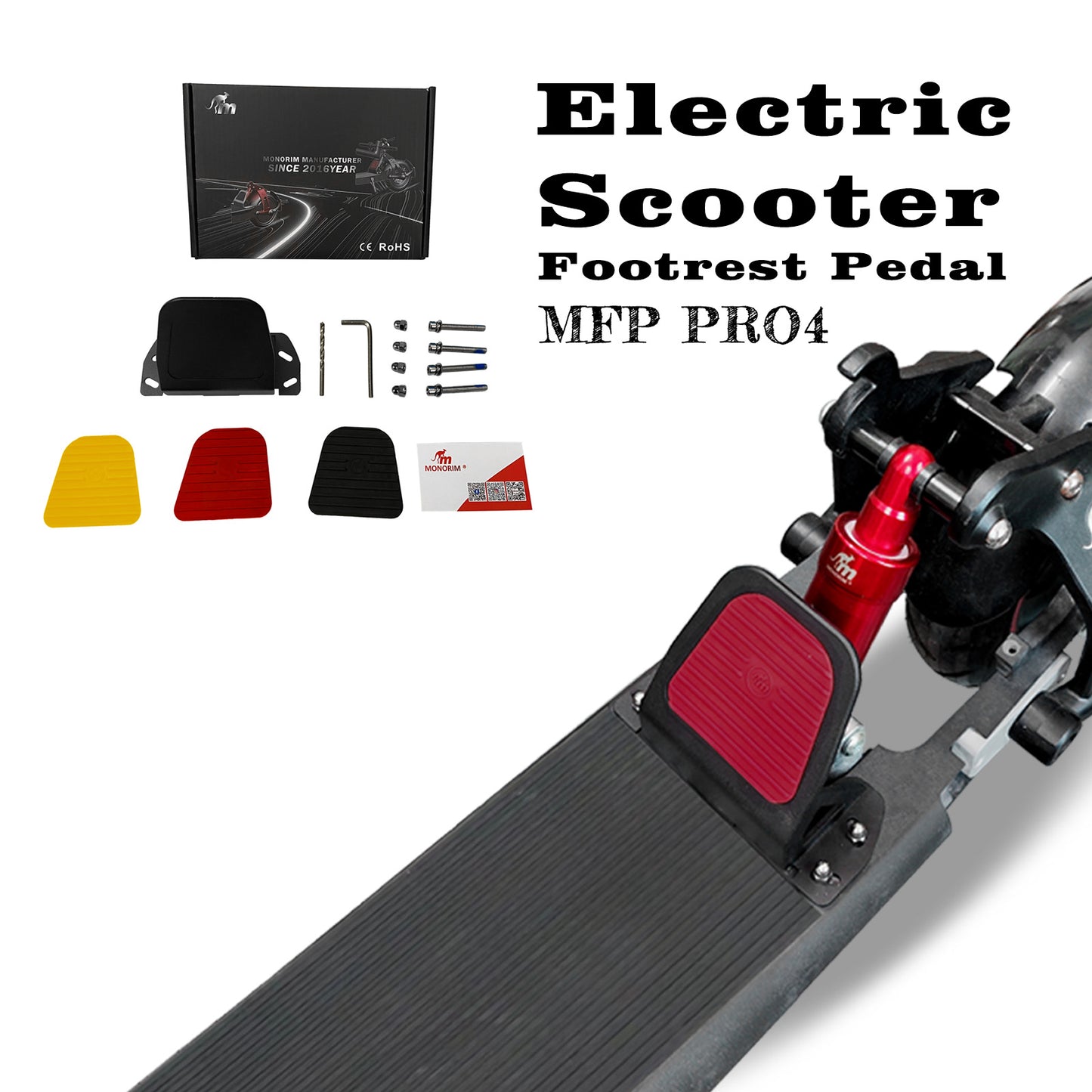 Monorim MFP 4PRO  Footrest Pedal for Xiaomi Scooter 4PRO New Riding Posture Experience Accessories Part