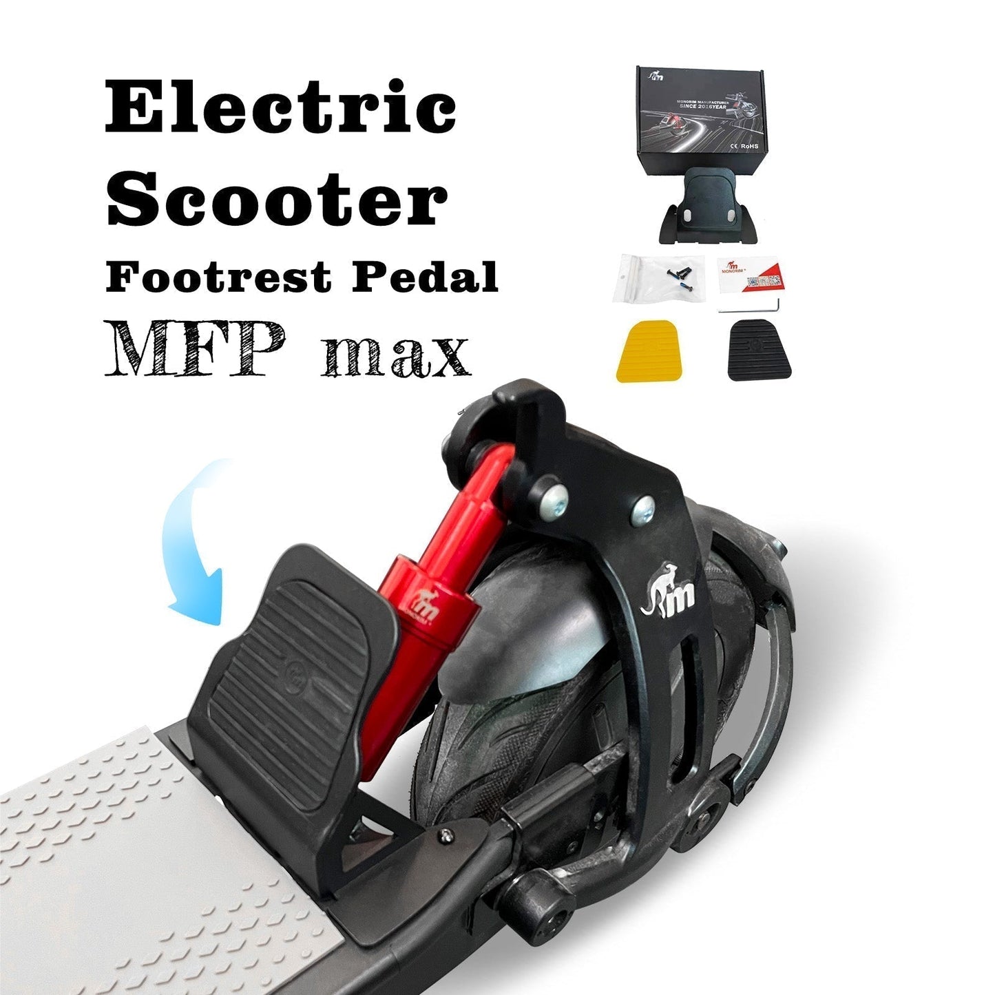 Monorim MFP Footrest Pedal for Segway Ninebot Scooter Max G30 LEII New Riding Posture Experience Accessories Part