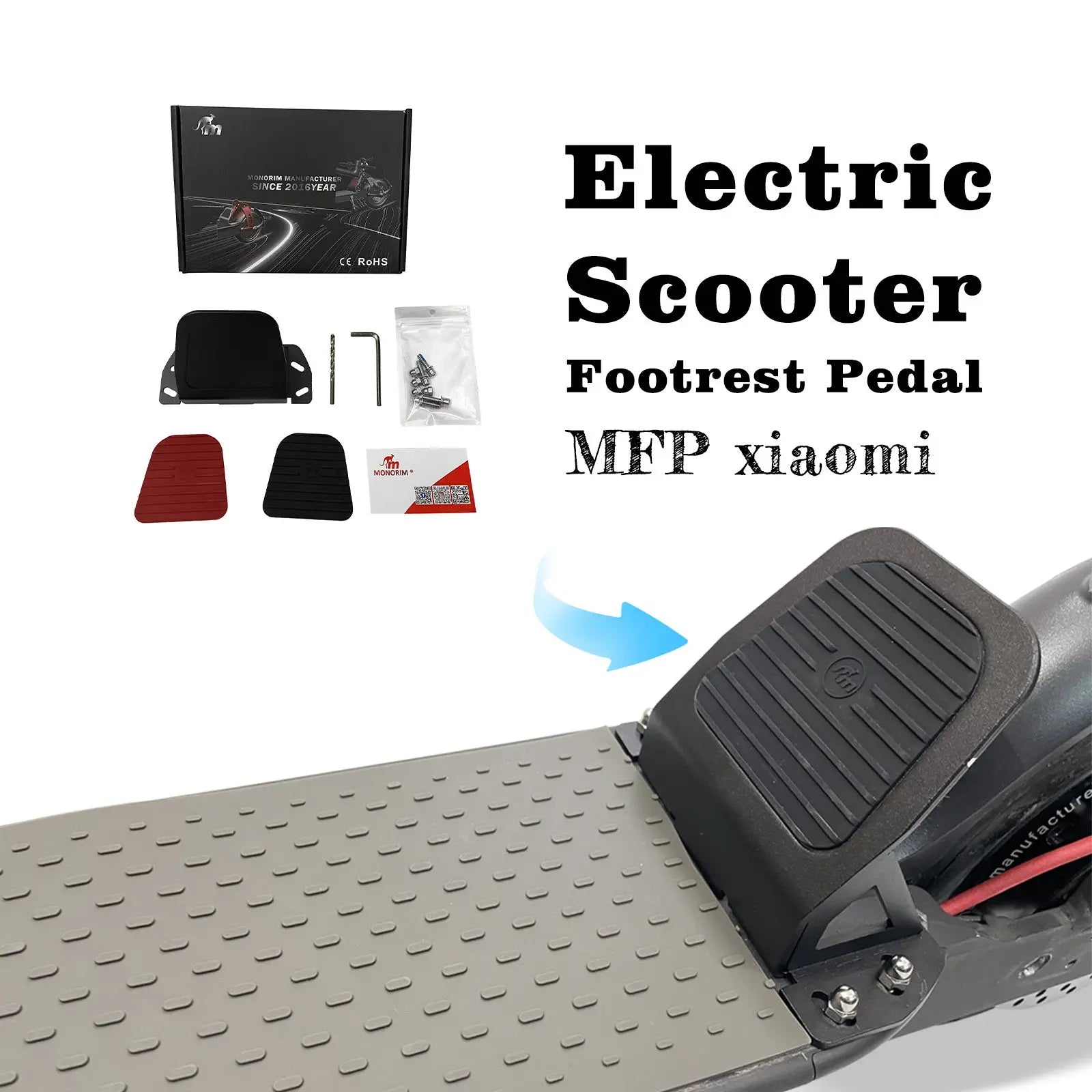 Monorim MFP Footrest Pedal for Xiaomi Scooter m365 New Riding Posture ...