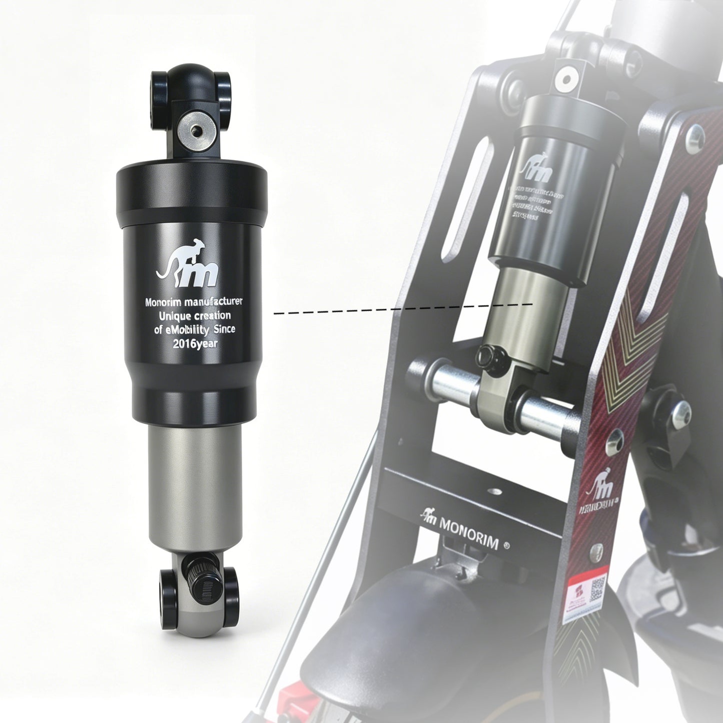 Monorim MG2 Front Air Suspension Kit for Segway G2 or G2E electric scooter Shock absorber Accessories