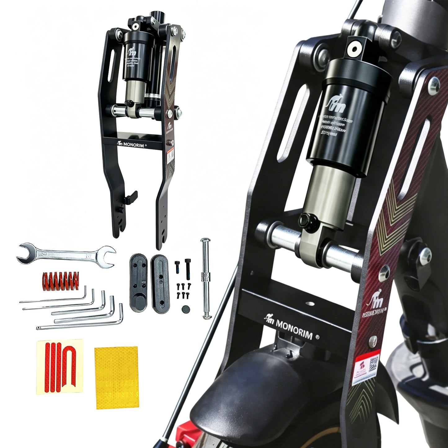 Monorim MG2 Front Air Suspension Kit for Segway G2 or G2E electric scooter Shock absorber Accessories